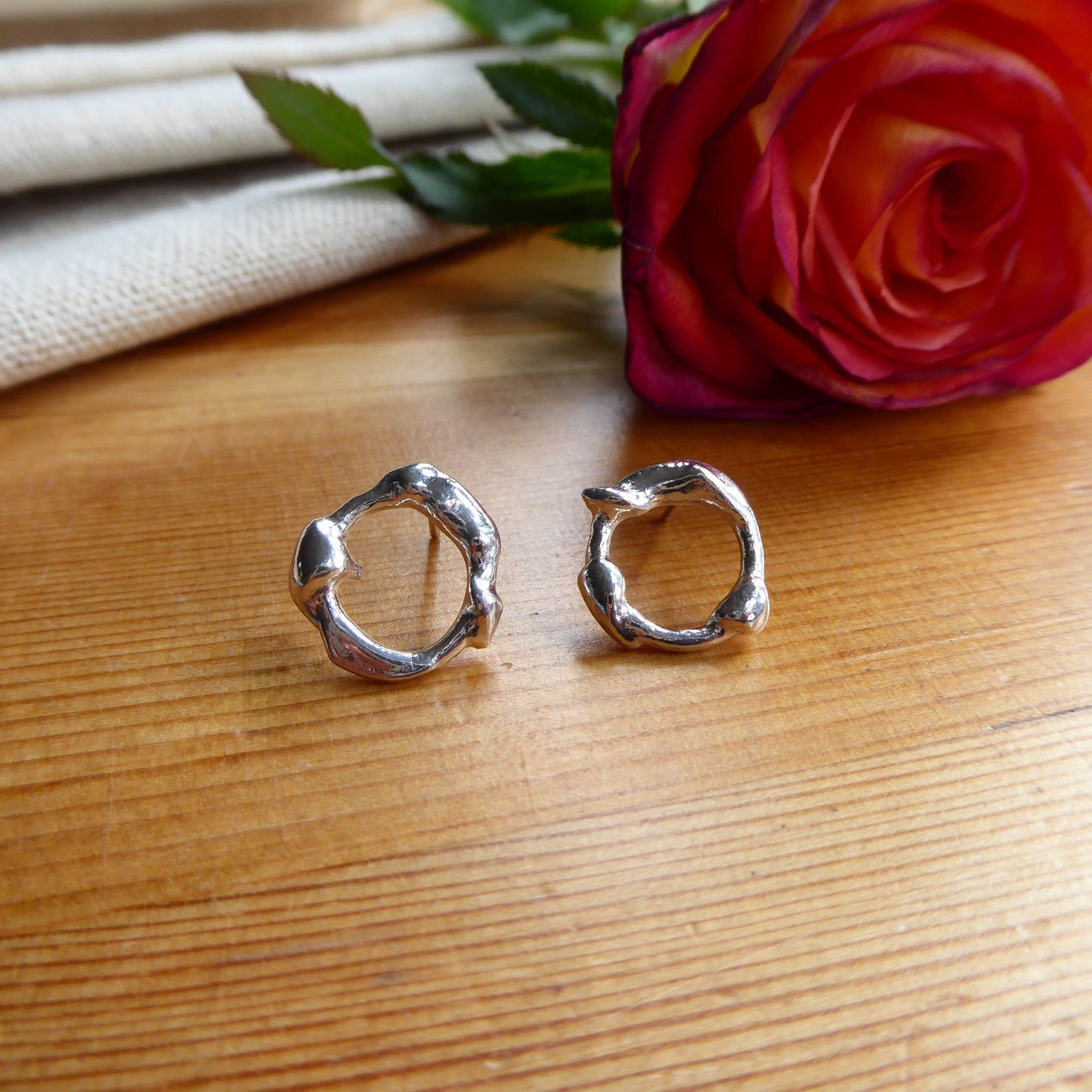 Drip Circle Studs