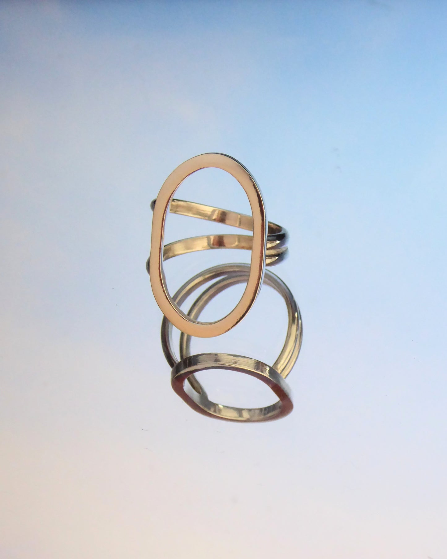 Geo Oval Ring