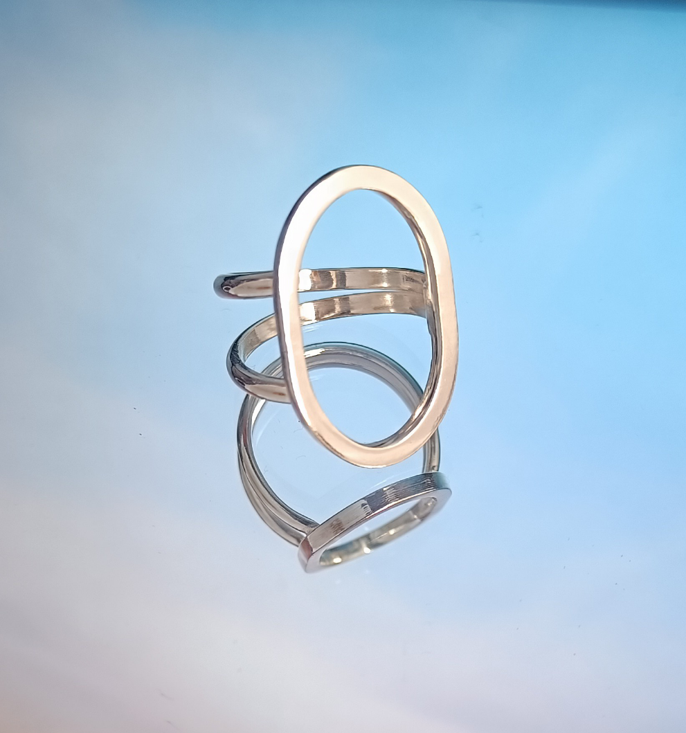 Geo Oval Ring