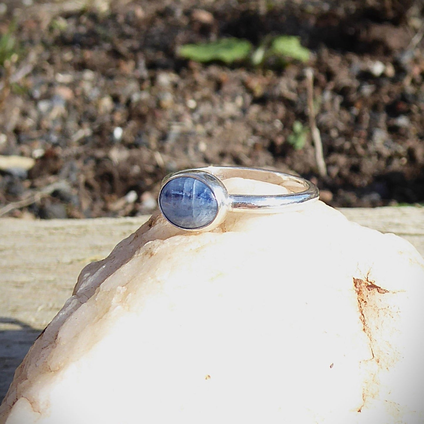 Kyanite Oval Ring (Size Q)