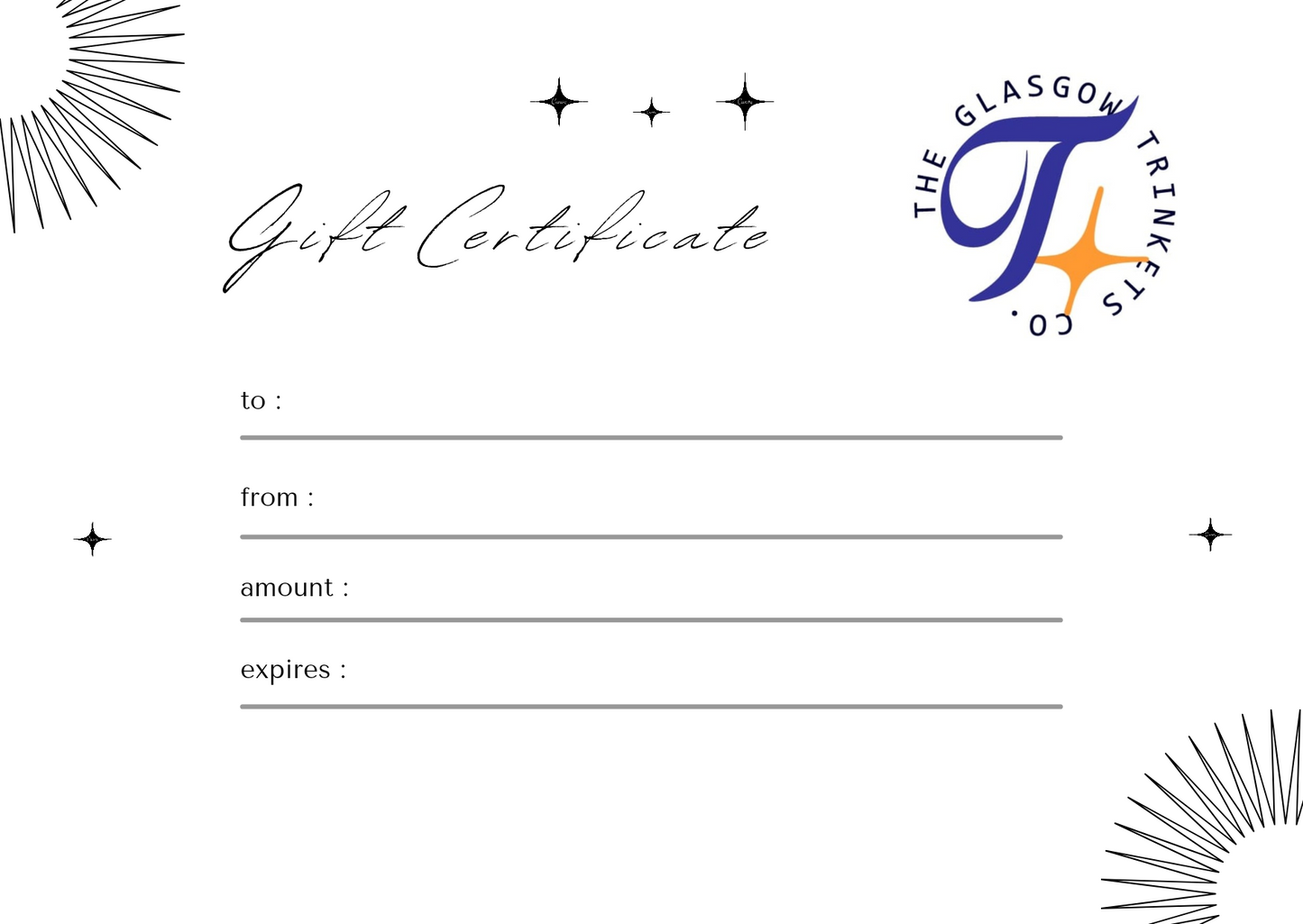 Glasgow Trinkets Co. Giftcard
