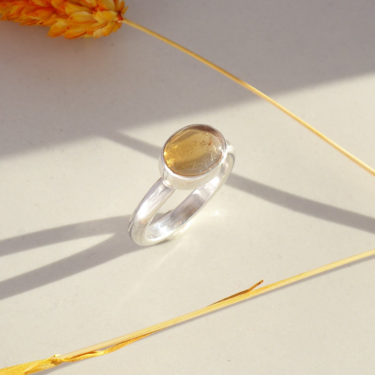Citrine Oval Ring