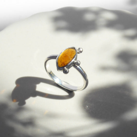 Orange Kyanite All Seeing Eye Ring